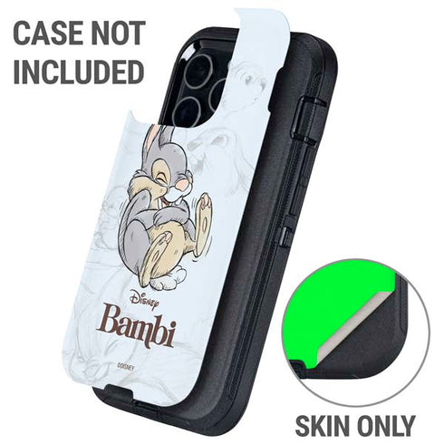 Disney Bambi Thumper Sketched portrait Otterbox Defender iPhone Skin