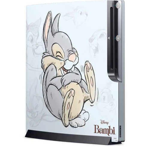 Disney Bambi Thumper Sketched portrait Playstation 3 & PS3 Slim Skin