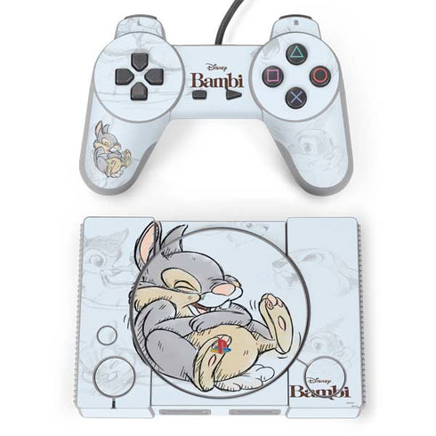 Disney Bambi Thumper Sketched portrait PlayStation Classic Bundle Skin