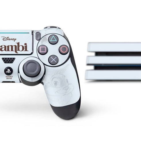 Disney Bambi Thumper Sketched portrait PS4 Pro Bundle Skin