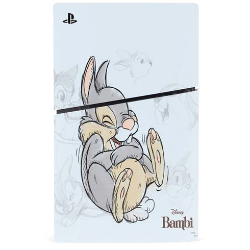 Disney Bambi Thumper Sketched portrait PS5 Slim Disk Bundle Skin