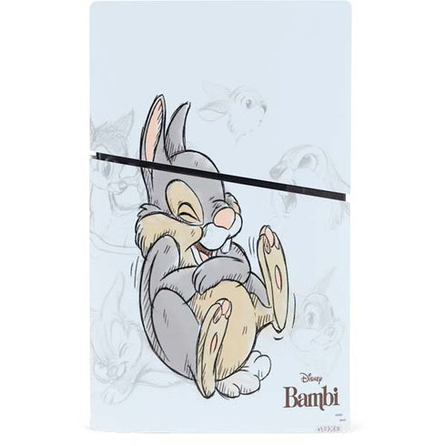 Disney Bambi Thumper Sketched portrait PS5 Slim Digital Edition Console Skin