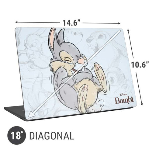 Disney Bambi Thumper Sketched portrait Universal Laptop 18in (14.6 x 10.6in) Skin