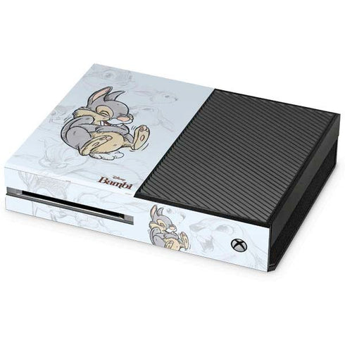 Disney Bambi Thumper Sketched portrait Xbox One Console Skin