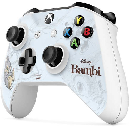 Disney Bambi Thumper Sketched portrait Xbox One S All-Digital Edition Bundle Skin