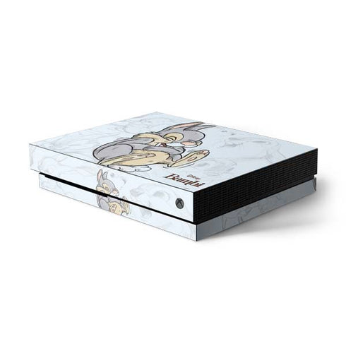 Disney Bambi Thumper Sketched portrait Xbox One X Console Skin