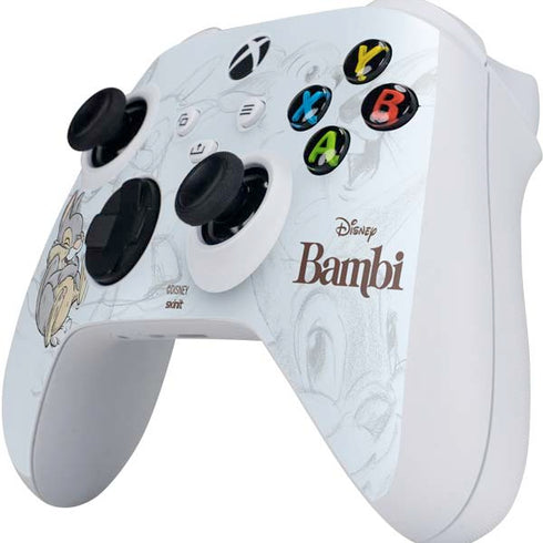 Disney Bambi Thumper Sketched portrait Xbox Series S Controller Skin