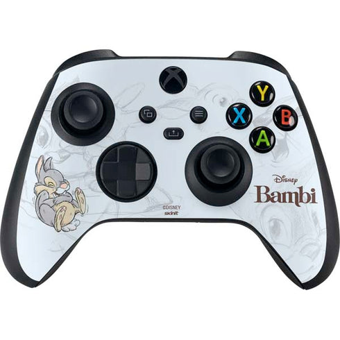 Disney Bambi Thumper Sketched portrait Xbox Series X Controller Skin