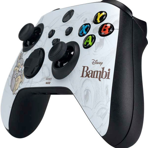 Disney Bambi Thumper Sketched portrait Xbox Series X Controller Skin