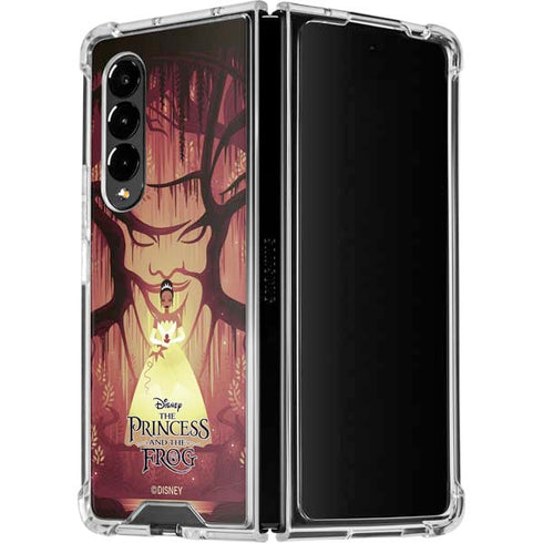 Disney Princess and The Frog Tiana and Dr. Facilier Galaxy Z Fold4 5G Clear Case