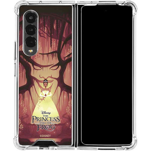 Disney Princess and The Frog Tiana and Dr. Facilier Galaxy Z Fold4 5G Clear Case