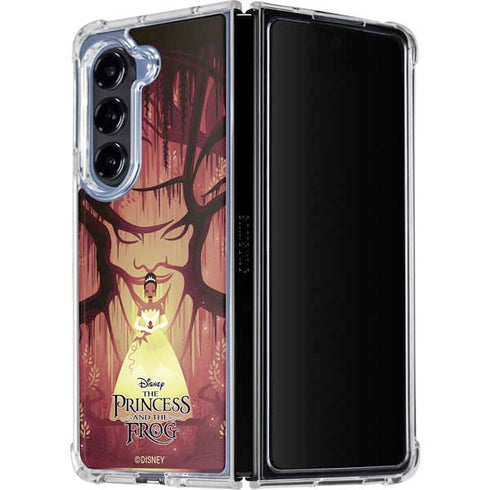 Disney Princess and The Frog Tiana and Dr. Facilier Galaxy Z Fold5 5G Clear Case
