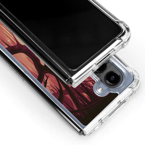 Disney Princess and The Frog Tiana and Dr. Facilier Galaxy Z Fold5 5G Clear Case