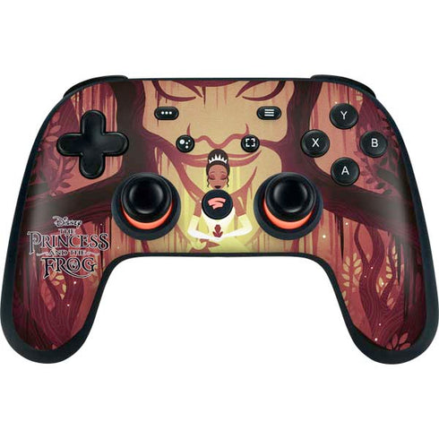 Disney Princess and The Frog Tiana and Dr. Facilier Google Stadia Controller Skin