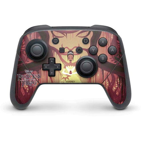 Disney Princess and The Frog Tiana and Dr. Facilier Nintendo Switch Pro Controller Skin