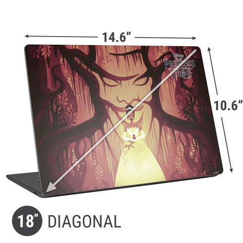 Disney Princess and The Frog Tiana and Dr. Facilier Universal Laptop 18in (14.6 x 10.6in) Skin