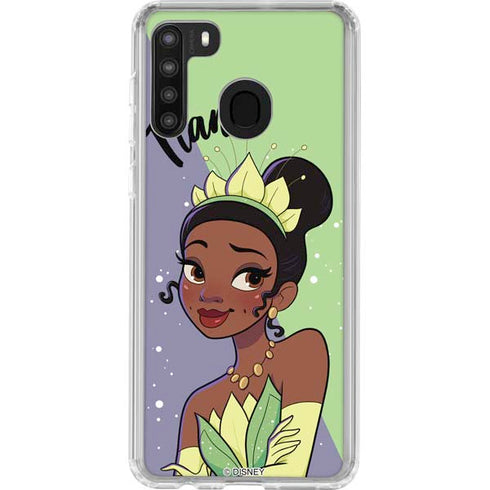 Disney Princess Tiana Art Galaxy A21 Clear Case
