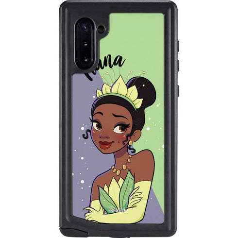 Disney Princess Tiana Art Galaxy Note 10 Waterproof Case