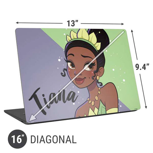 Disney Princess Tiana Art Universal Laptop 16in (13 x 9.4in) Skin