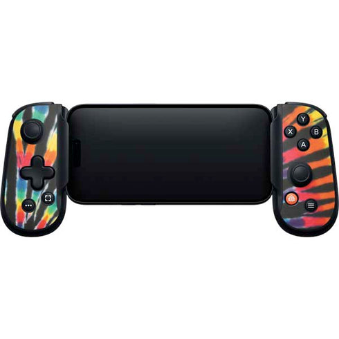 Liquid Blue Tie Dye - Rainbow Backbone One for iPhone Game Controller Skin