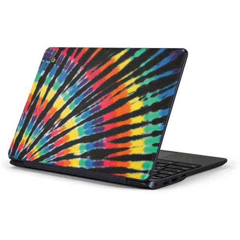 Liquid Blue Tie Dye - Rainbow Samsung Chromebook Skin