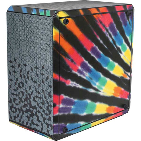 Liquid Blue Tie Dye - Rainbow Cooler Master MasterBox Q300L Mini Tower Skin