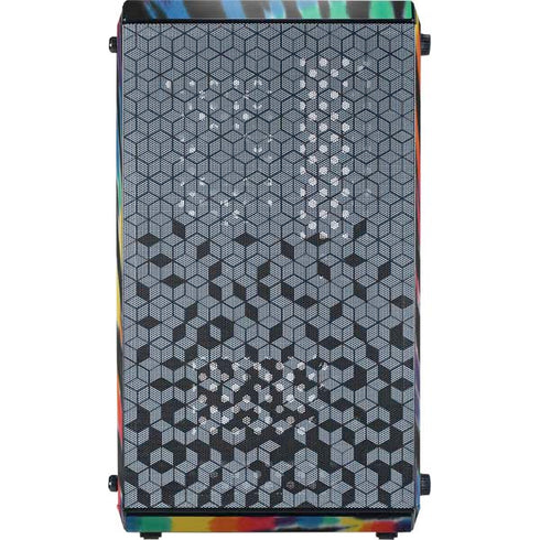 Liquid Blue Tie Dye - Rainbow Cooler Master MasterBox Q300L Mini Tower Skin