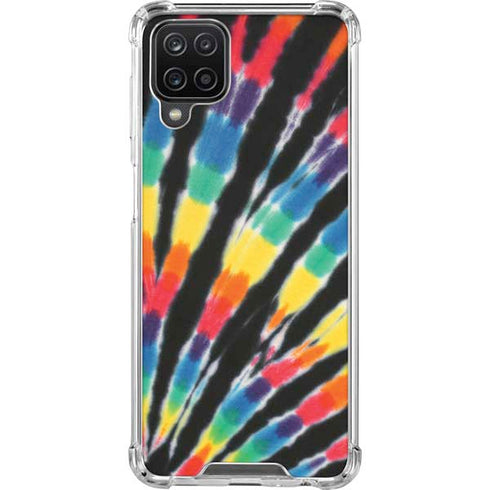 Liquid Blue Tie Dye - Rainbow Galaxy A12 Clear Case