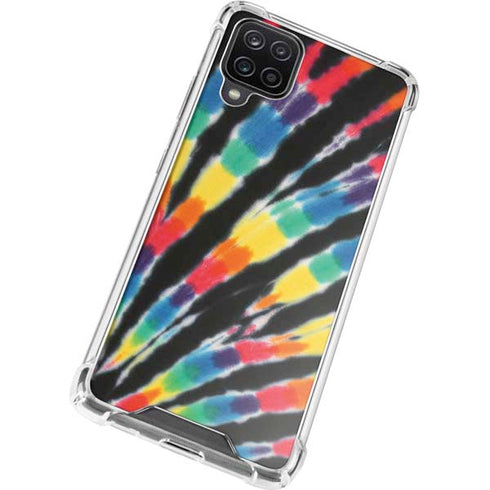 Liquid Blue Tie Dye - Rainbow Galaxy A12 Clear Case