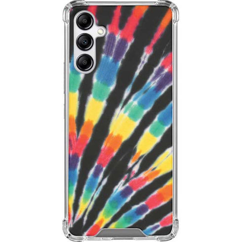Liquid Blue Tie Dye - Rainbow Galaxy A14 5G Clear Case