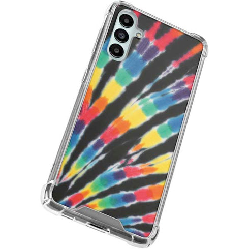 Liquid Blue Tie Dye - Rainbow Galaxy A15 5G Clear Case
