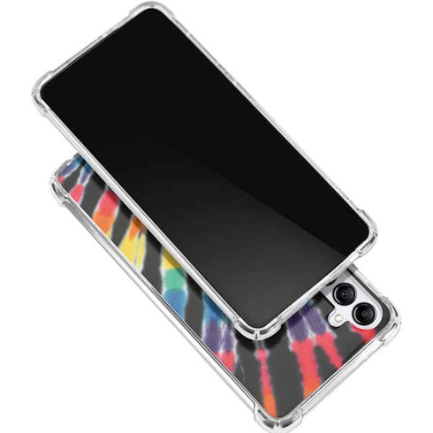 Liquid Blue Tie Dye - Rainbow Galaxy A15 5G Clear Case