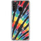 Liquid Blue Tie Dye - Rainbow Galaxy A21 Clear Case