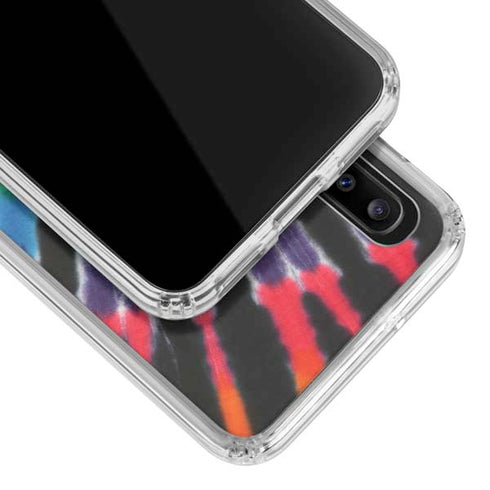 Liquid Blue Tie Dye - Rainbow Galaxy A30 Clear Case