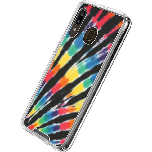 Liquid Blue Tie Dye - Rainbow Galaxy A30 Clear Case