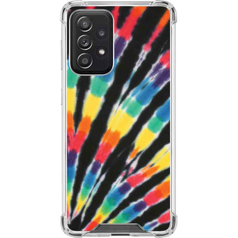 Liquid Blue Tie Dye - Rainbow Galaxy A52 5G Clear Case
