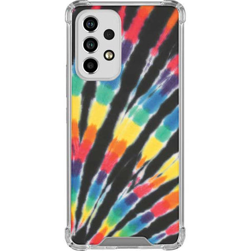 Liquid Blue Tie Dye - Rainbow Galaxy A53 5G Clear Case