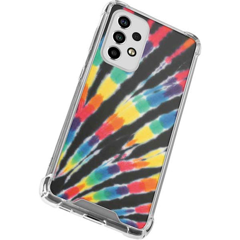 Liquid Blue Tie Dye - Rainbow Galaxy A53 5G Clear Case