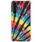 Liquid Blue Tie Dye - Rainbow Galaxy A54 5G Clear Case
