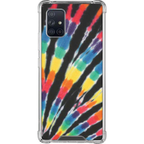 Liquid Blue Tie Dye - Rainbow Galaxy A71 5G Clear Case