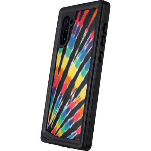 Liquid Blue Tie Dye - Rainbow Galaxy Note 10 Waterproof Case