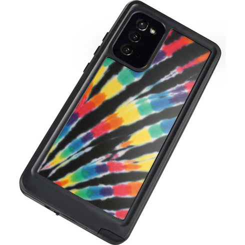 Liquid Blue Tie Dye - Rainbow Galaxy Note20 5G Waterproof Case
