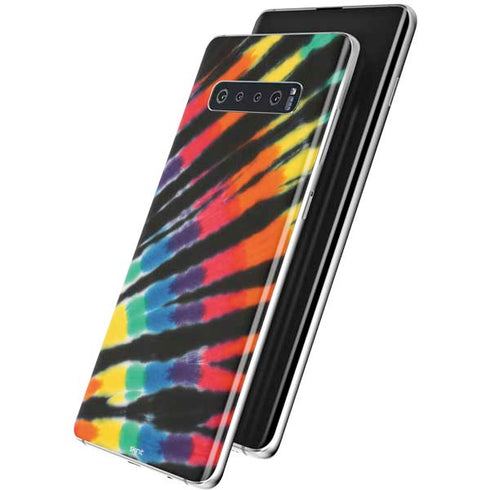 Liquid Blue Tie Dye - Rainbow Galaxy S10 Plus Skin