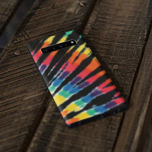 Liquid Blue Tie Dye - Rainbow Galaxy S10 Skin