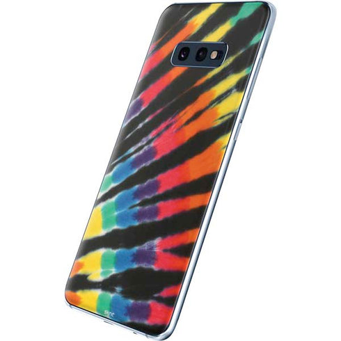 Liquid Blue Tie Dye - Rainbow Galaxy S10e Skin