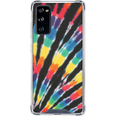 Liquid Blue Tie Dye - Rainbow Galaxy S20 FE Clear Case