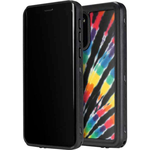 Liquid Blue Tie Dye - Rainbow Galaxy S20 Plus Waterproof Case