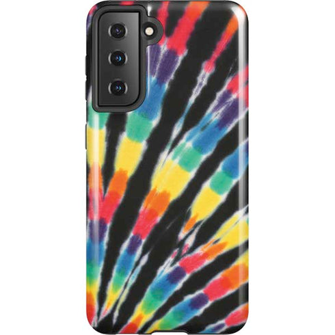 Liquid Blue Tie Dye - Rainbow Galaxy S21 5G Pro Case