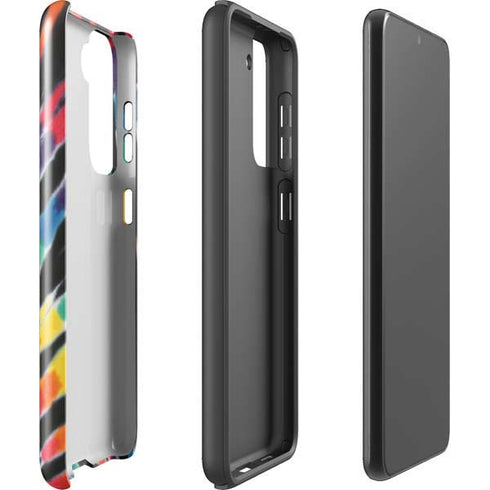 Liquid Blue Tie Dye - Rainbow Galaxy S21 Plus 5G Pro Case