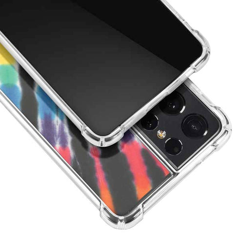 Liquid Blue Tie Dye - Rainbow Galaxy S21 Ultra 5G Clear Case